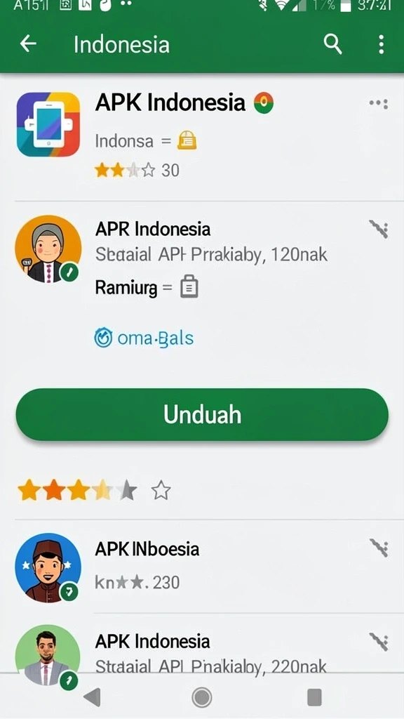 Contoh katalog aplikasi di x17